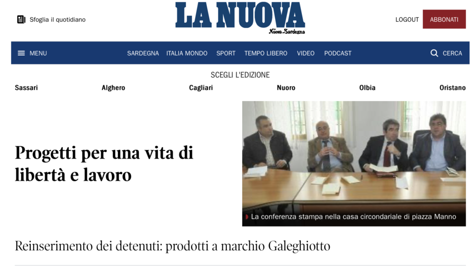 Progetti per un a vita di libertà e lavoro (La Nuova Sardegna, 2 maggio 2011)